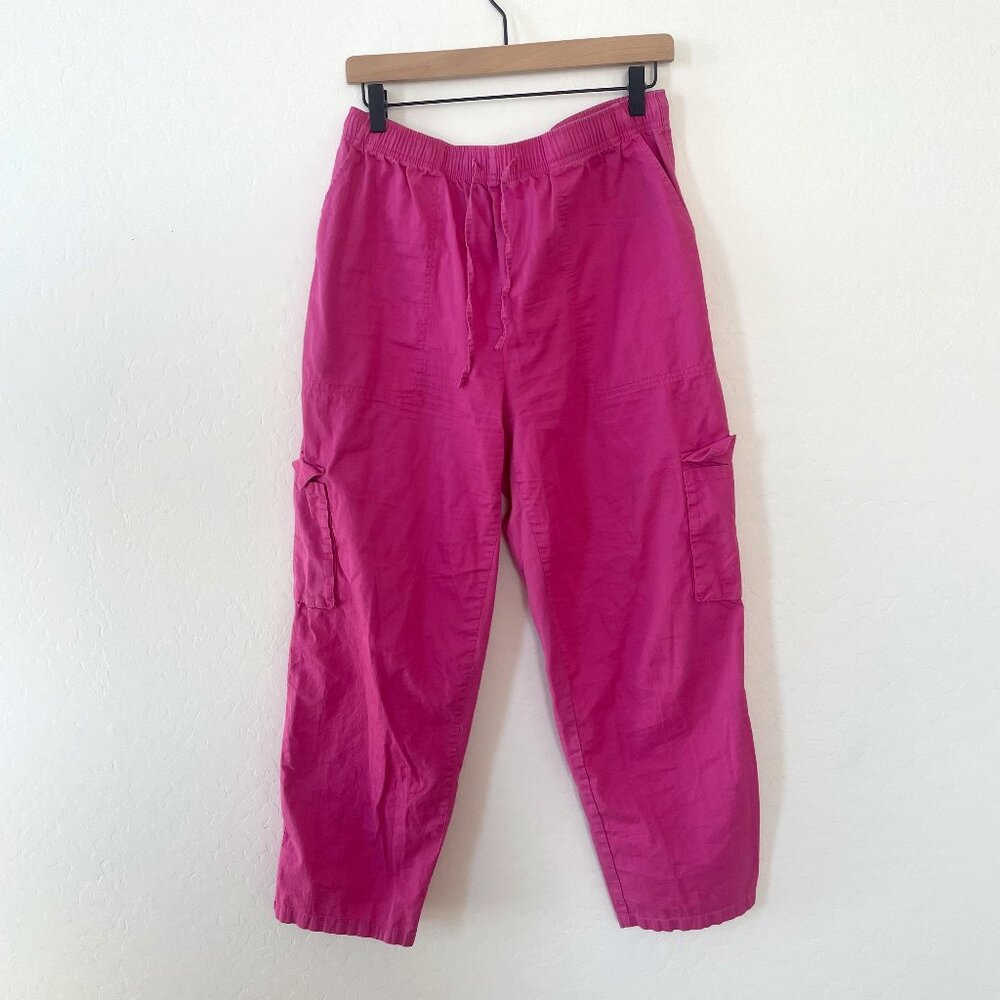 ⭐️ Cargo Barrel Leg Cover Up Hipster Hippie Trendy Pull On Boho High Rise Pants